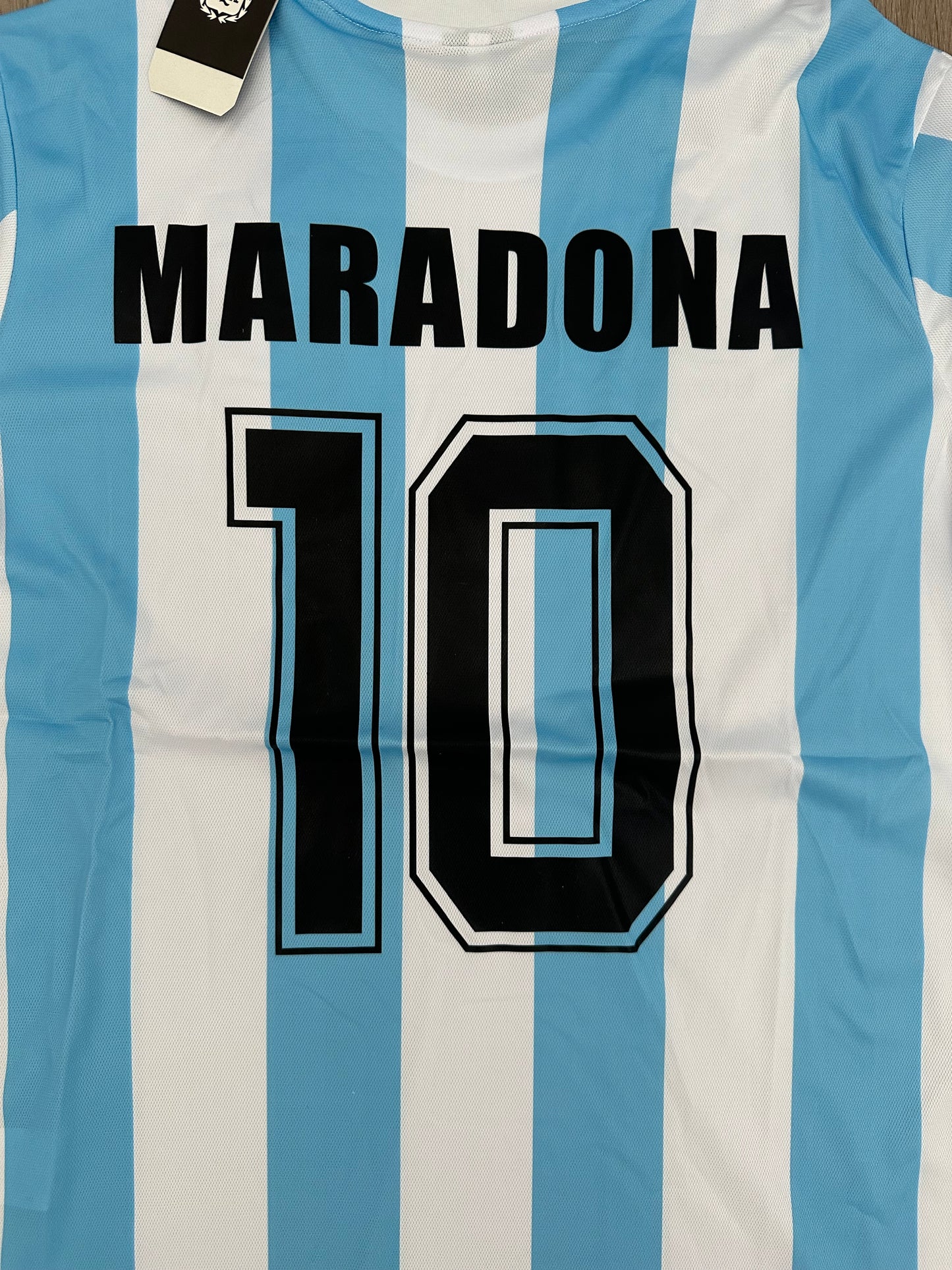 Diego Maradona Soccer Jersey Retro 1986 Home Blue size Men Shirt