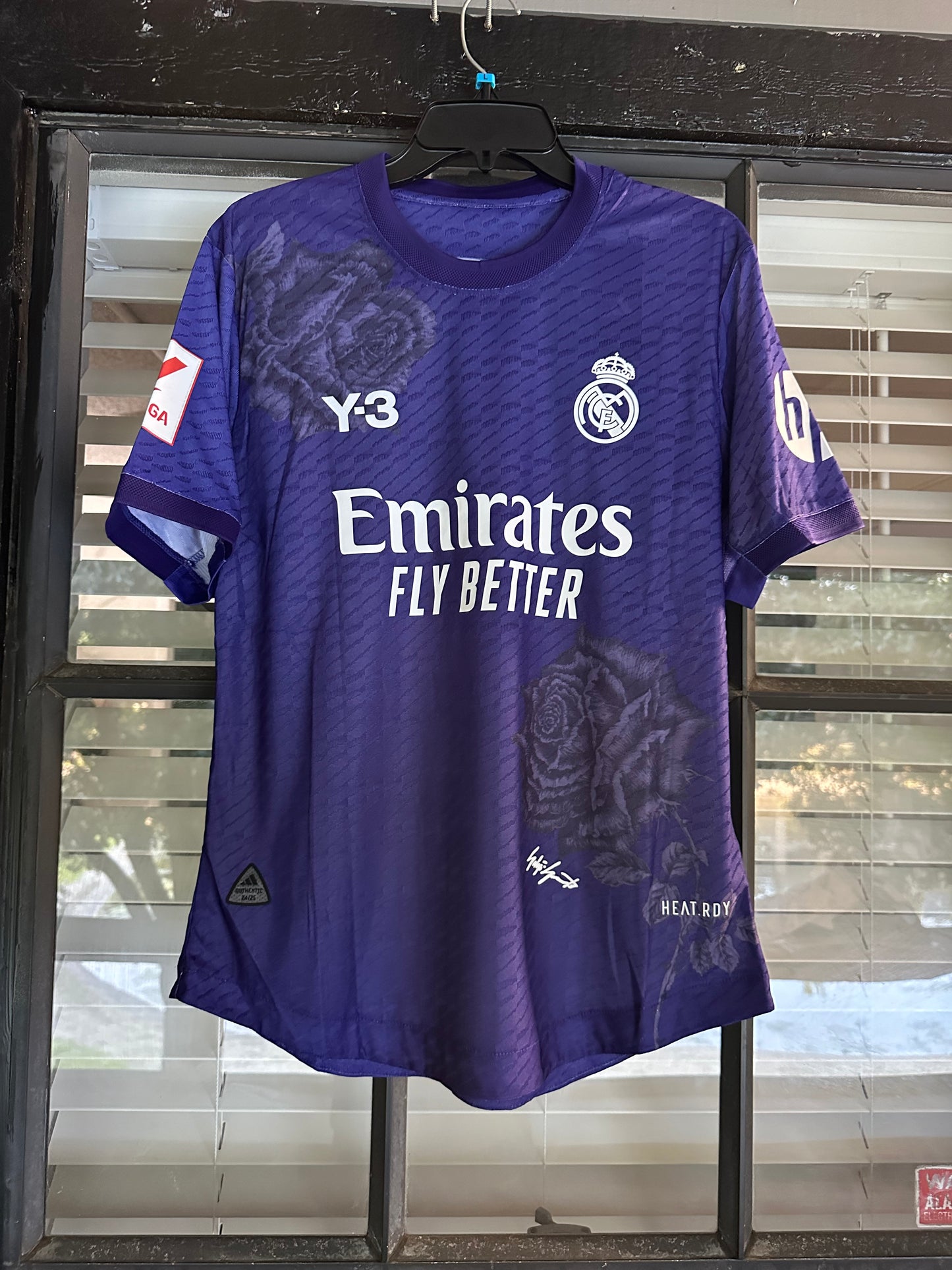 Real Madrid Vini Jr #7 Soccer Jersey 23/24 Purple Men Shirt Size Football Player