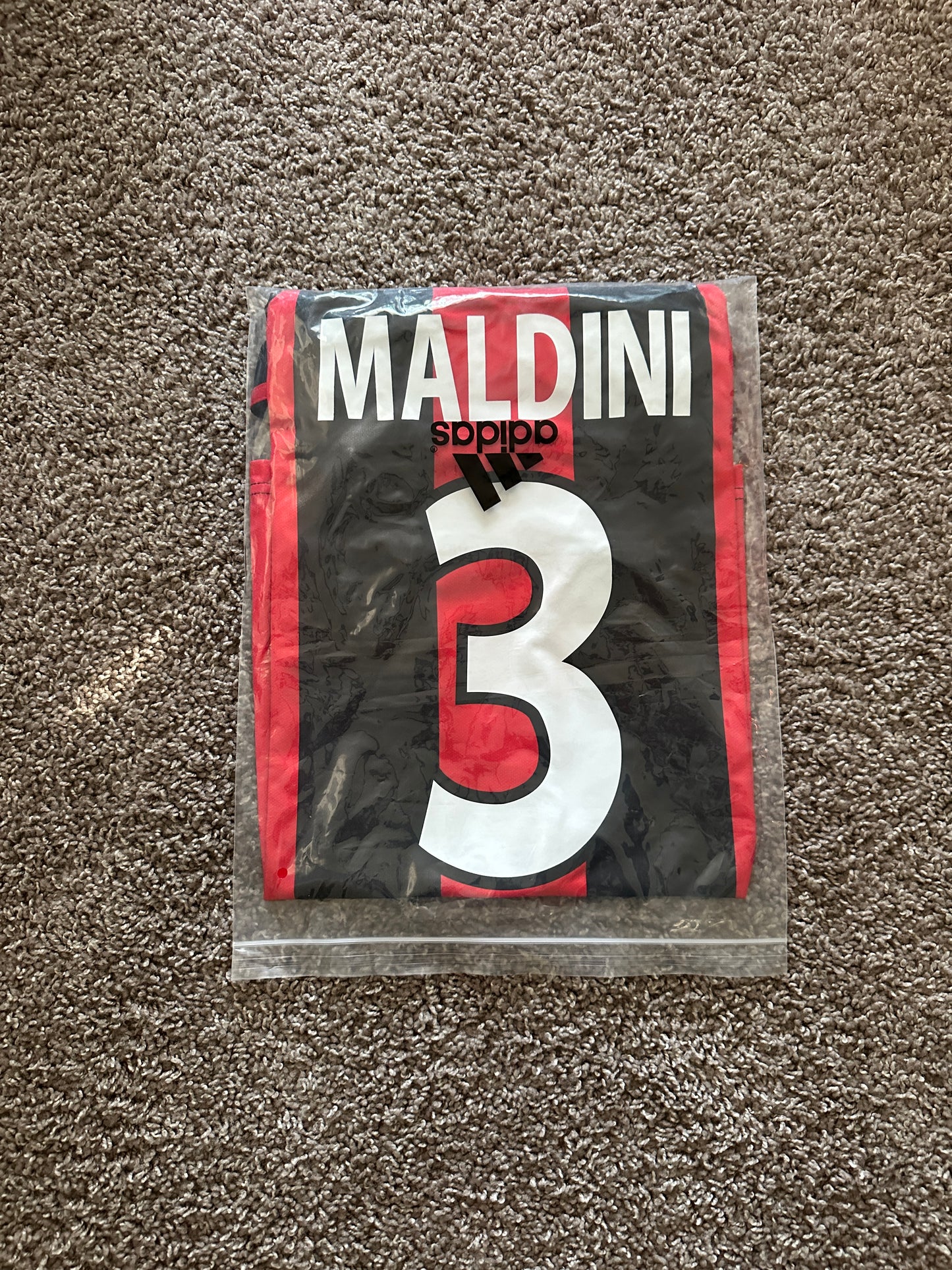 AC Milan 2000/01 Soccer Jersey Paolo Maldini Retro Men Size