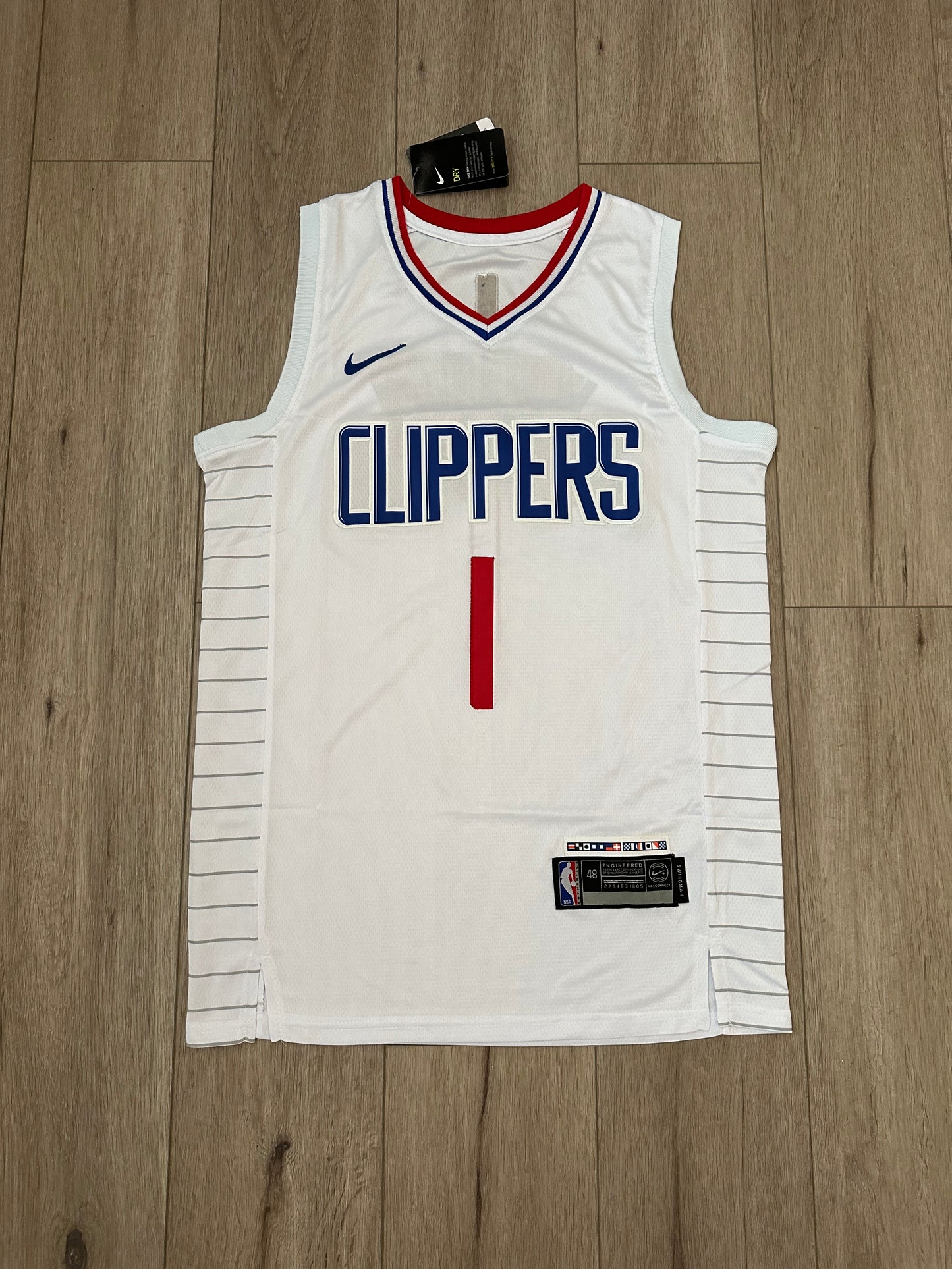 LA Clippers James Harden #1 White Classic Basketball Jersey Men’s Pluss size