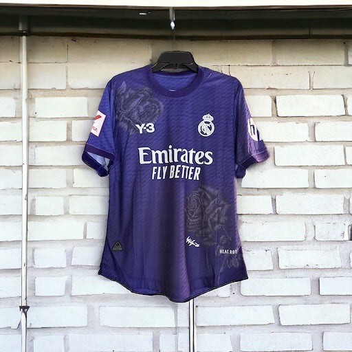 Real Madrid Vini Jr #7 Soccer Jersey 23/24 Purple Men Shirt Size Football Player