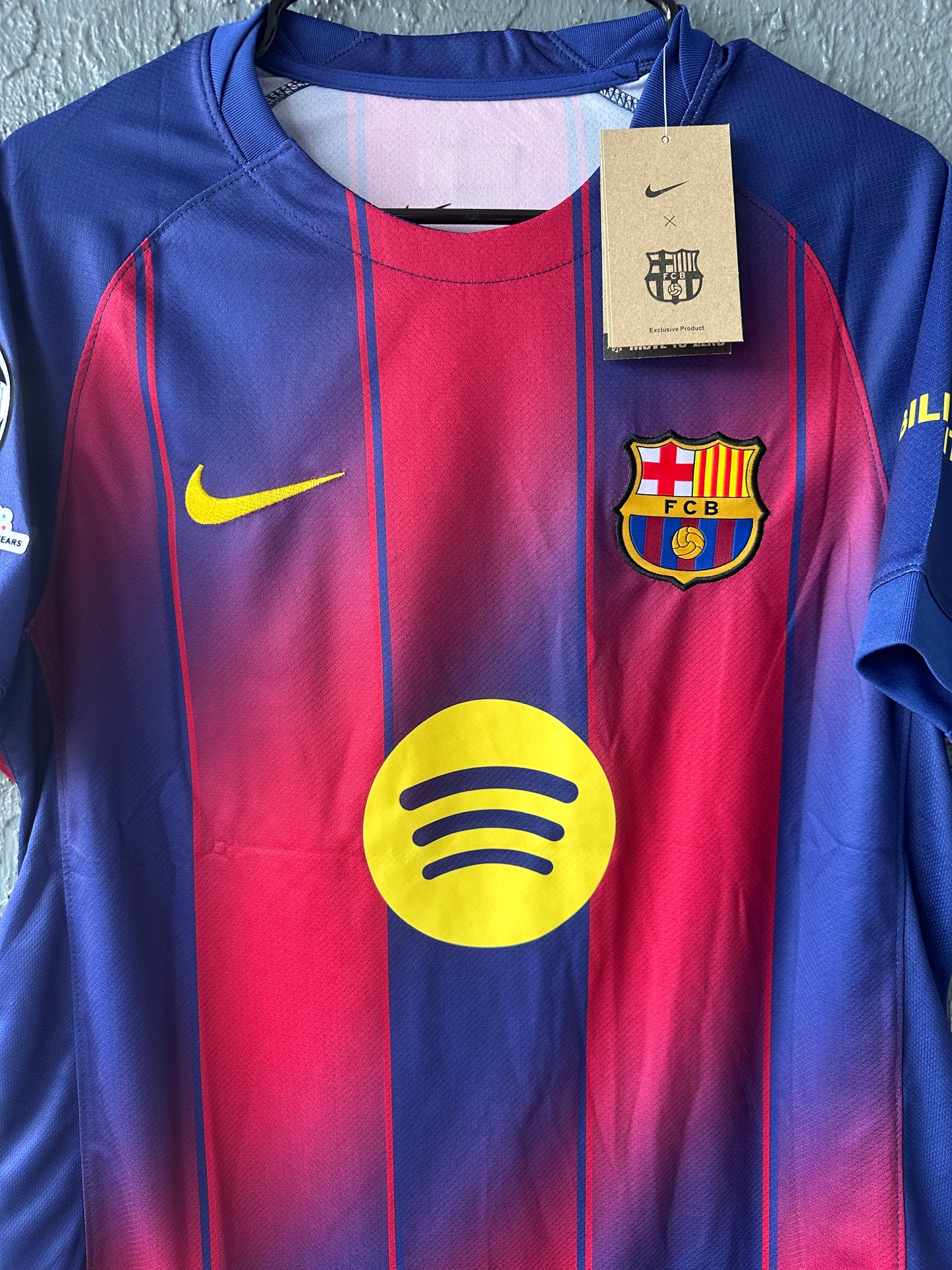 Barcelona Lamine Yamal #10 Home Soccer Jersey 2025/26 Men Size Red Blue Shirt
