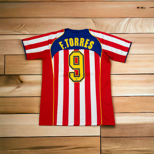 Fernando Torres Soccer Jersey Retro 04/05 Atletico Spider Man #9 Home retro Men