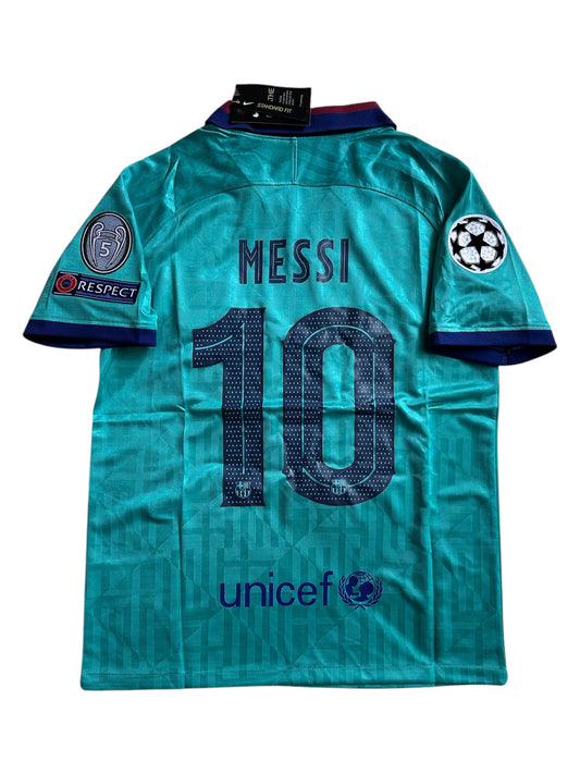 Barcelona 19/20 Messi Third Blue Soccer Jersey Men size