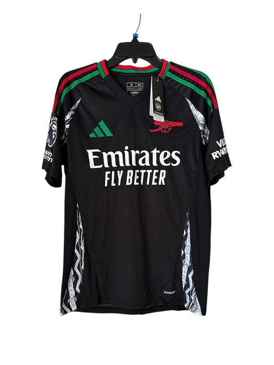 Arsenal Martin Odegaard #8 Black Away Soccer Jersey Men Premier Shirt Size Men