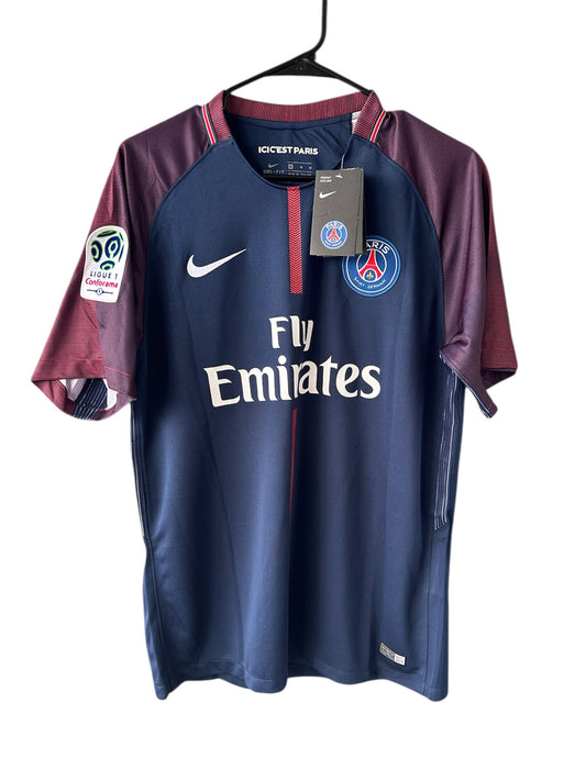 Neymar Jr Soccer Jersey PSG Home Blue 17-18 Football Shirt Retro Men #10 Shirt