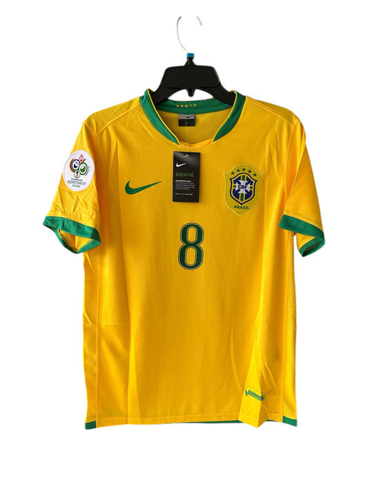 Brazil Soccer Jersey 2006 World Cup Home Yellow – Kaka #8 – Men’s