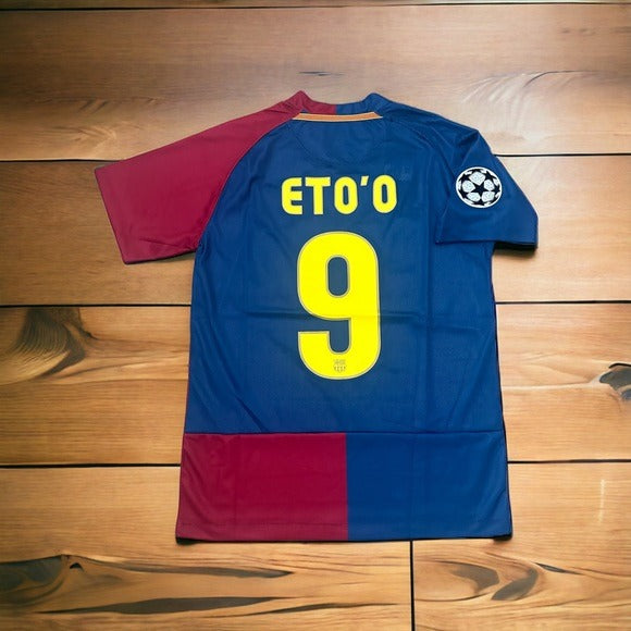 Barcelona Soccer Jersey Retro Samuel Eto’o #9 2009 Final’s Size Men Regular