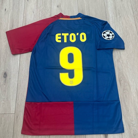 Barcelona Soccer Jersey Retro Samuel Eto’o #9 2009 Final’s Size Men Regular