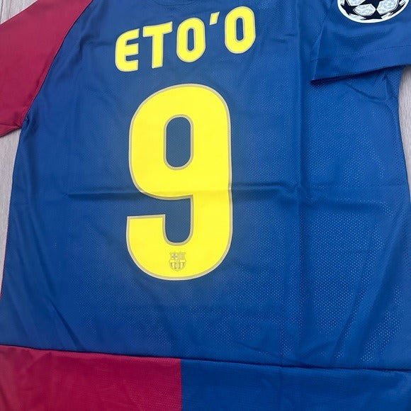 Barcelona Soccer Jersey Retro Samuel Eto’o #9 2009 Final’s Size Men Regular