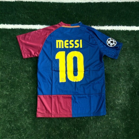 Barcelona Soccer Jersey Lionel Messi #10 Final UCL 2009 Home Regular Men Size