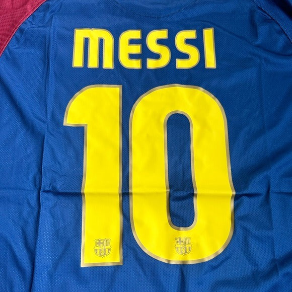 Barcelona Soccer Jersey Lionel Messi #10 Final UCL 2009 Home Regular Men Size