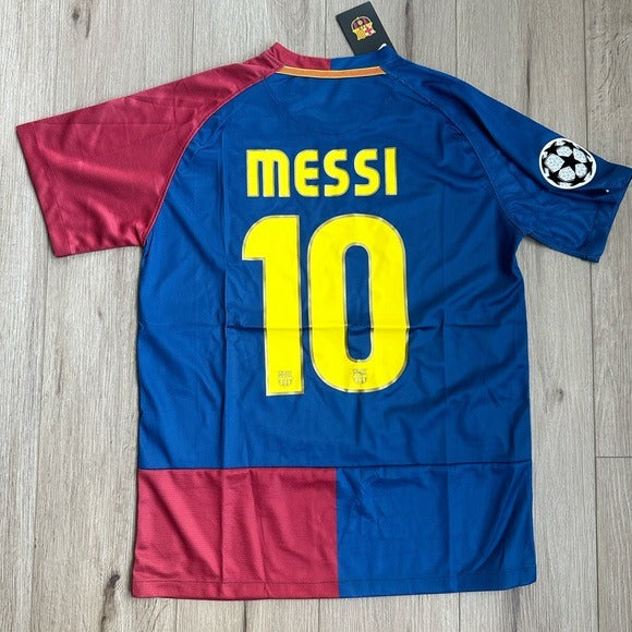 Barcelona Soccer Jersey Lionel Messi #10 Final UCL 2009 Home Regular Men Size