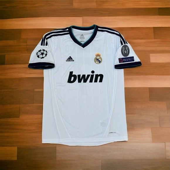 RETRO Soccer Jersey 12-13 Ronaldo 7 Home White Real Madrid Men Size Champions