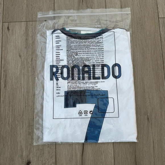 RETRO Soccer Jersey 12-13 Ronaldo 7 Home White Real Madrid Men Size Champions