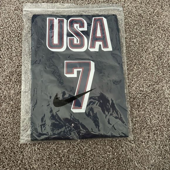 Basketball Jersey USA Team 2024 Kevin Durant Olympic Paris Blue Home Men Size