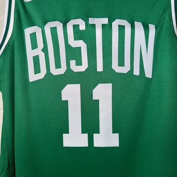 Kyrie Irving Celtics Basketball Jersey #11 Boston Black Green Men Size