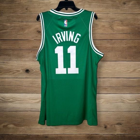 Kyrie Irving Celtics Basketball Jersey #11 Boston Black Green Men Size