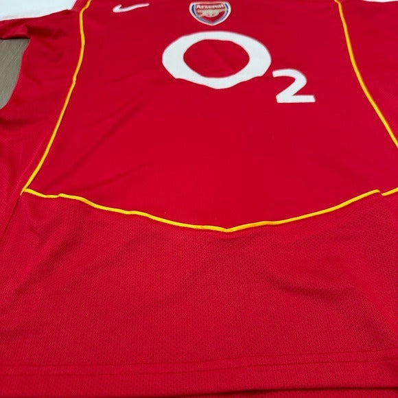 Arsenal Thierry Henry #14 Premier 04/05 Soccer Jersey Red Men’s size Retro Shirt